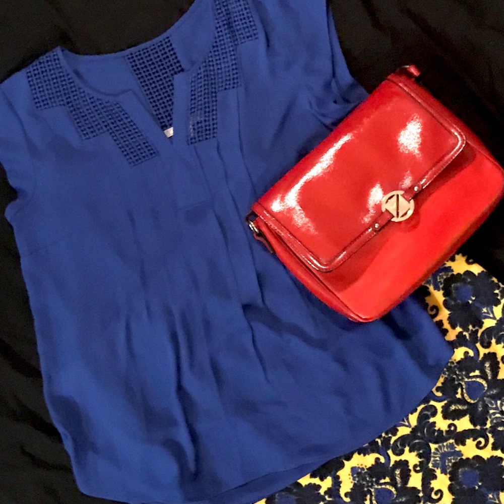 NWOT Blue Daniel Rainn blouse or shell